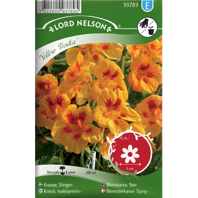 Frø blomkarse stor Yellow Troika