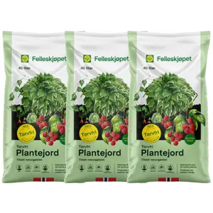 Torvfri Plantejord 40 L - 3 pk