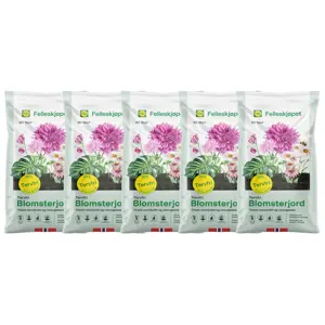 Torvfri Blomsterjord 40 L - 5 pk