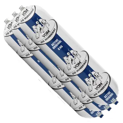 Hundepølse Active fullfôr frosset 3 x 6 kg