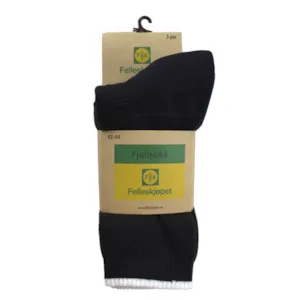 Fjellsokker svart 3 pk
