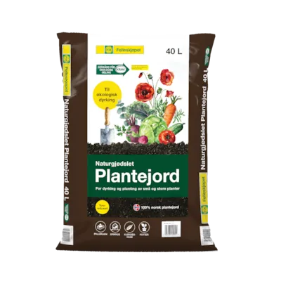 Plantejord naturgjødslet 40 L