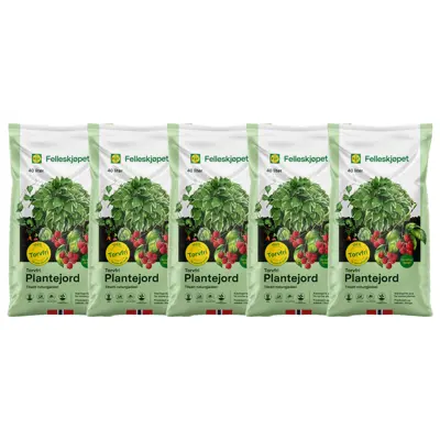 Torvfri Plantejord 40 L - 5 pk