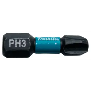 Bits PH3 25 mm 1/4" Impact Black