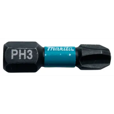 Bits PH3 25 mm 1/4" Impact Black