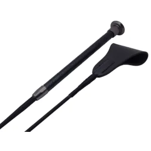 Sprangpisk Leather Grip svart 65 cm