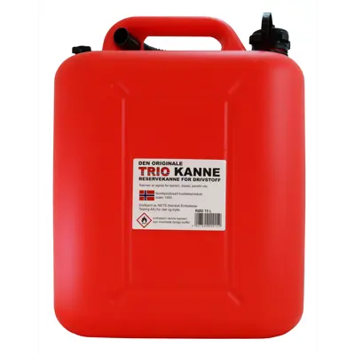 Trio bensinkanne 15 L rød