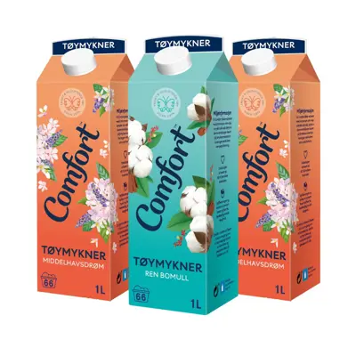 Tøymykner kit 2 Middelhavsdrøm og 1 Ren bomull