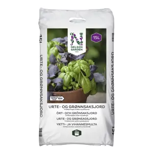 Urte- og grønnsaksjord 15 L