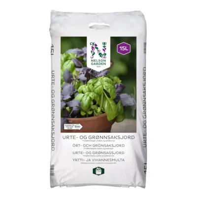 Urte- og grønnsaksjord 15 L