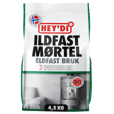 Ildfast mørtel 4,5 kg