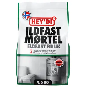 Ildfast mørtel 4,5 kg