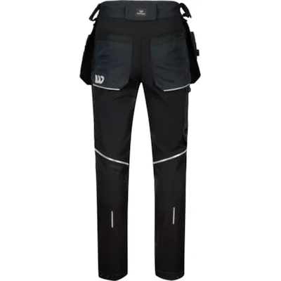 Stretchbukse Multipocket svart herre, bilde 3