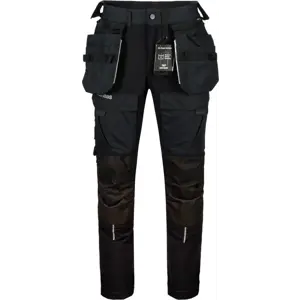 Stretchbukse Multipocket svart herre