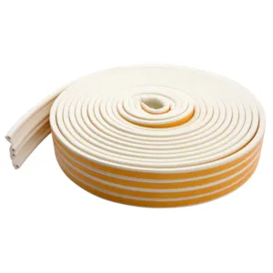 Tetningslist P 9x5,5 mm 6 m hvit