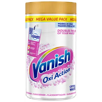 Vaskepulver Vanish White Powder 1,5 kg
