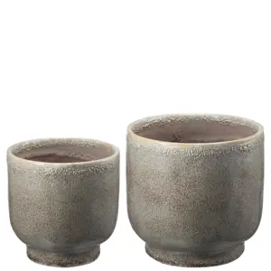 Blomsterpotte Claus sett à 2 stk grå