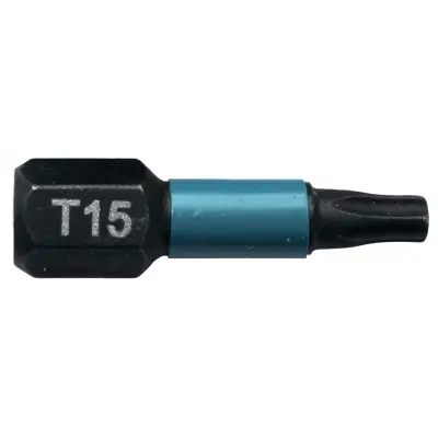 Bits T15 25 mm 1/4" Impact Black