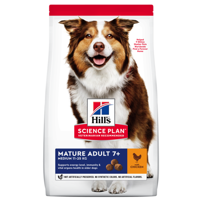 Hundefôr Medium Mature Adult 7+ Kyllling 14 kg