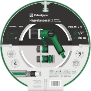 Hageslange sett 20 m