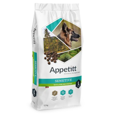 Hundefôr Sensitive Lamb & Chicken Large Breed 12 kg