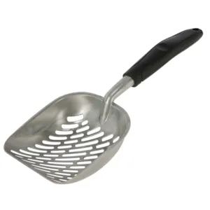 Kattespade til toalett svart