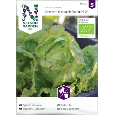 Frø issalat Grazer Krauthäupel 2 økologisk