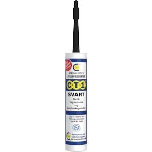 Fugemasse & lim Tribrid svart 290 ml