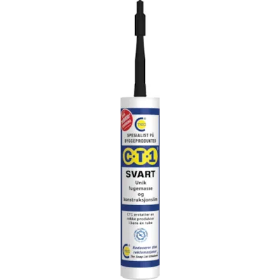 Fugemasse & lim Tribrid svart 290 ml