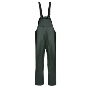 Regnbukse PU med seler grønn