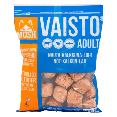 Hundefôr Vaisto frosset okse-kalkun-laks 800 g