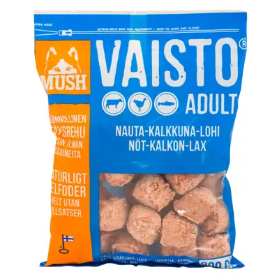 Hundefôr Vaisto okse-kalkun-laks frosset 800 g