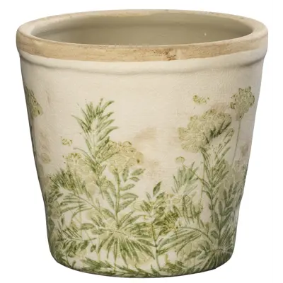 Blomsterpotte Petrina Ø15 H15 grønn