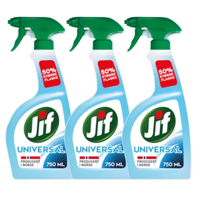 Kit med 3 universalspray 750 ml