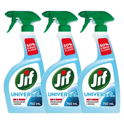 Kit med 3 universalspray 750 ml