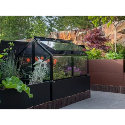 Drivhus pallekarm svart