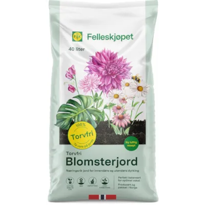 Torvfri Blomsterjord 40 L