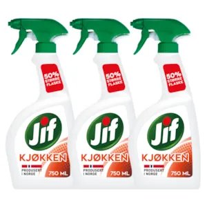 Kit med 3 kjøkkenspray 750 ml