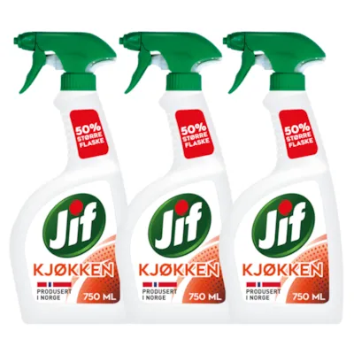 Kit med 3 kjøkkenspray 750 ml