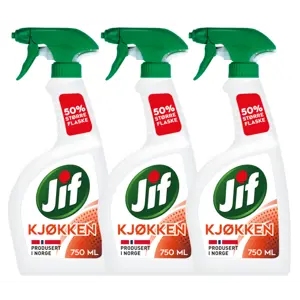 Kit med 3 kjøkkenspray 750 ml
