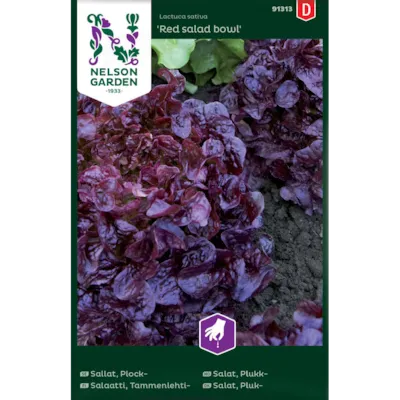 Frø plukksalat Red salad bowl